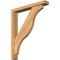Ekena Millwork Funston Block Smooth Bracket w/ Offset Brace, Western Red Cedar, 3 1/2"W x 22"D x 26"H BKT0402X22X26FST05SWR - alternate 1